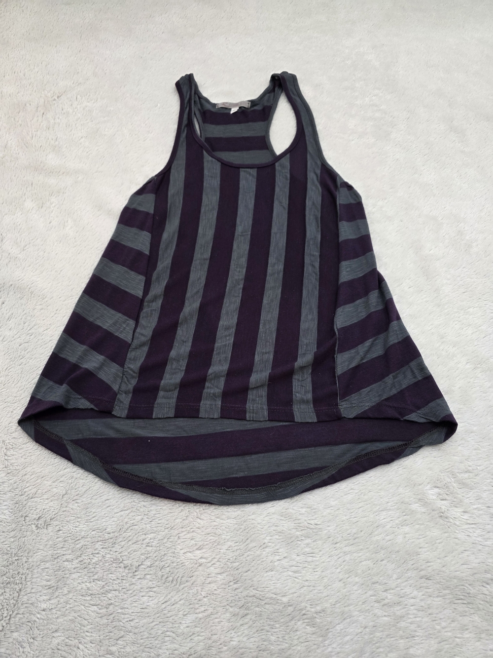 julie's closet Black & Charcoal Striped Racerback Tank